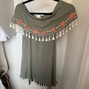 Off the shoulder boho dress